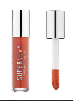 Блиск для губ topface "supernova volume lipgloss" 4 мл 014 - lyra (карамельний напівпрозорий)