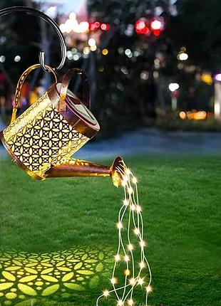 Садовий світильник із сонячною панеллю, 80 см, теплий білий, fairy lamp / садовий ліхтар / вуличний світильник