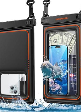 Водонепроникний плавальний чохол unbreakcable ipx8 для смартфона 2 шт.