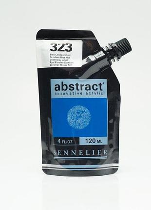 Акрилова фарба sennelier abstract, 120 мл, церуліум блакитний відтінок (cerulean blue hue)