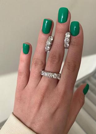 Каблучка срібло 925 з камінцями
