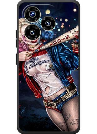 Чехол силиконовый с картинкой на oukitel c50 (харли квинн, harley quinn)