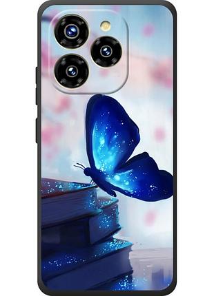 Чохол силіконовий з картинкою на oukitel c50 (метелик)