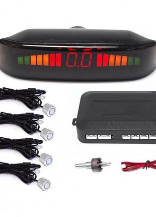Парктронік (паркувальний радар) parking assistant sensor, 4 серебристые датчики