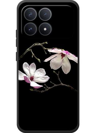 Чехол силиконовый с картинкой на xiaomi poco f8 pro (цветок, монголия)