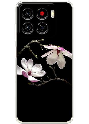 Чохол силіконовий з картинкою на zte blade a56 (квітка, манголія)