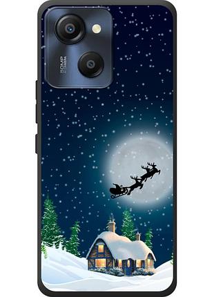 Чехол силиконовый с картинкой на blackview oscal modern 8 (новогодний)