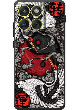 Чехол силиконовый с картинкой на motorola edge 70 (знак инь янь)