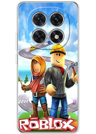 Чехол силиконовый с картинкой на xiaomi redmi note 15 5g (роблокс, roblox)
