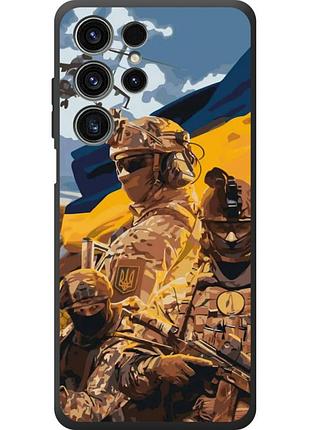 Чехол силиконовый с картинкой на oukitel c1 (патриотический, воины всу)