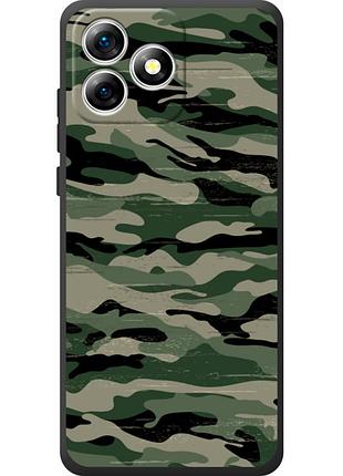 Чехол силиконовый с картинкой на oukitel c53 (патриотический, камуфляж)
