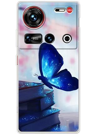 Чохол силіконовий з картинкою на zte nubia z70 ultra (метелик)