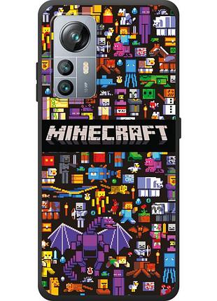 Чехол силиконовый с картинкой на blackview a85 (майнкрафт, minecraft)