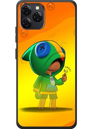 Чехол силиконовый с картинкой на blackview a95 (бравл старс, brawl stars)