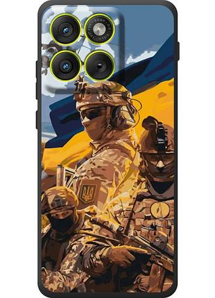 Чохол силіконовий з картинкою на motorola edge 70 (патріотичний, воїни зсу)