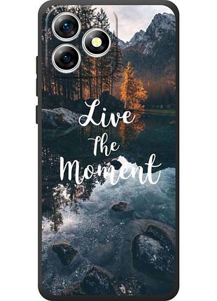 Чехол силиконовый с картинкой на oukitel c53 (природа, озеро в горах)
