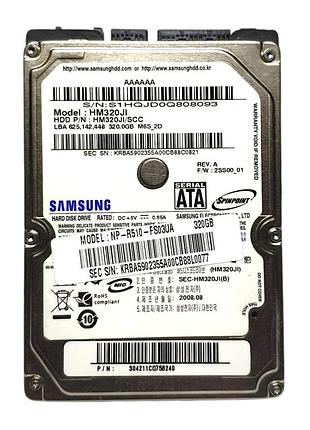 Жорсткий диск hdd 320gb 5400rpm 8mb sata 2.5 samsung spinpoint hm320ji