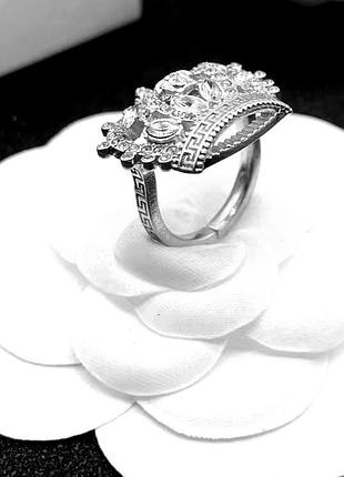 Кільце версаче crown ring люкс якість