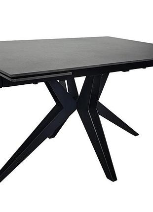 Стіл vincent ceramic 140(200)*90 графіт мат/чорний