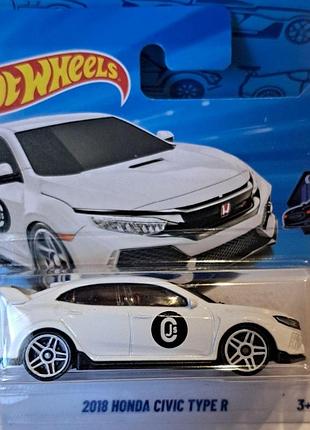 Hot wheels 2026 nightspeed 2018 honda civic type r 3/10 11/250 jjh88 хонда сівік машинки базові колекційні хот вілс