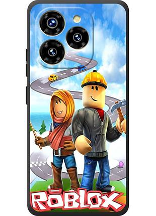 Чехол силиконовый с картинкой на oukitel c50 (роблокс, roblox)