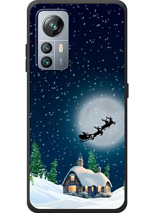 Чохол силіконовий з картинкою на blackview a85 (новорічний)