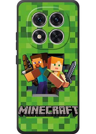 Чехол силиконовый с картинкой на xiaomi poco m8 pro (майнкрафт, minecraft)