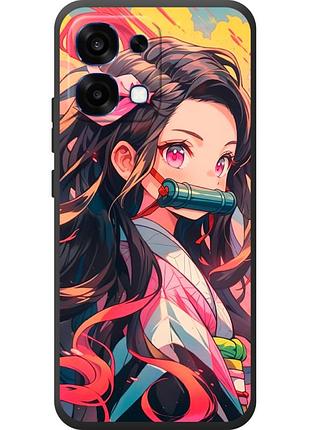 Чехол силиконовый с картинкой на oppo a6 pro (аниме, anime)