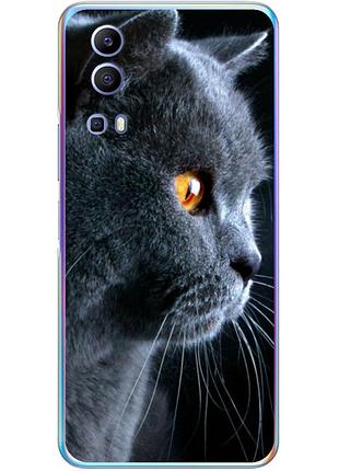 Чохол силіконовий з картинкою на vivo y72 5g (британський кіт)