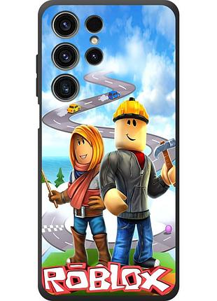 Чехол силиконовый с картинкой на oukitel c1 pro (роблокс, roblox)