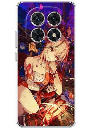 Чехол силиконовый с картинкой на xiaomi redmi note 15 5g (аниме, anime)