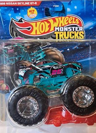 Hot wheels monster trucks 1999 nissan skyline gt-r jhy75 mattel хот вілс монстер трак ніссан скайлайн машинка