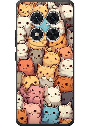 Чехол силиконовый с картинкой на xiaomi redmi note 15 pro 4g (котики)