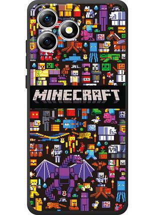 Чохол силіконовий з картинкою на oukitel c53 (майнкрафт, minecraft)
