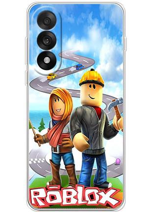 Чехол силиконовый с картинкой на oneplus nord 5 (роблокс, roblox)