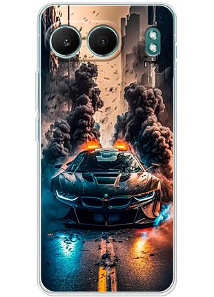 Чохол силіконовий з картинкою на oneplus nord 4 (машина bmw i8)