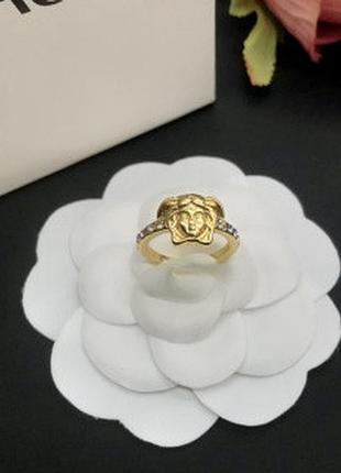 Кільце версаче medusa ring люкс якість