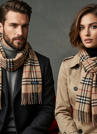 Класичний кашеміровий шарф у клітинку burberry london