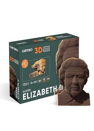 3d пазл картонный cartonic queen elizabeth 132 детали