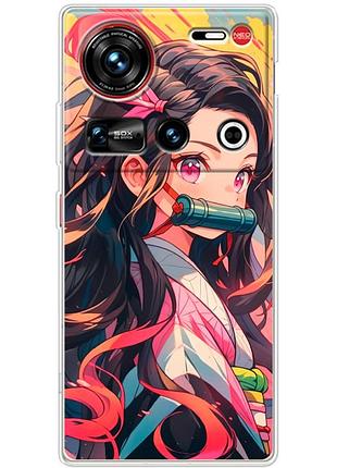 Чехол силиконовый с картинкой на zte nubia z70 ultra (аниме, anime)