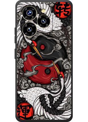 Чехол силиконовый с картинкой на oukitel c50 (знак инь янь)