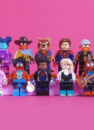 Повний набір мініфігурок lego — серія спайдермен [lego 71050 minifigures - spider-man: across the spider-verse]