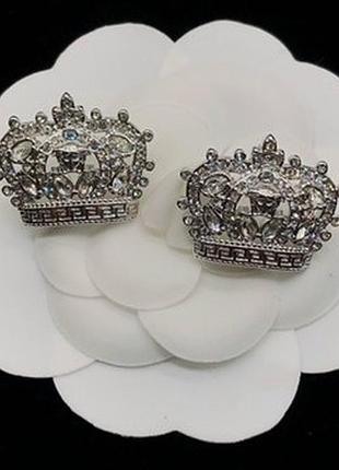 Серьги версаче crown medusa люкс качество