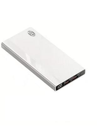 Універсальний портативний power bank з дисплеєм 20000mah kp-07 білий