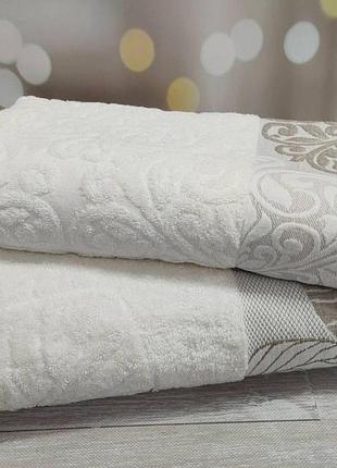 Полотенце (90*150) микрокатон, жаккардовый узор