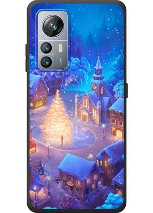 Чохол силіконовий з картинкою на blackview a85 (новорічний)