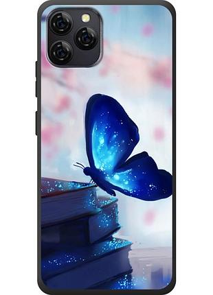 Чохол силіконовий з картинкою на blackview a95 (метелик)