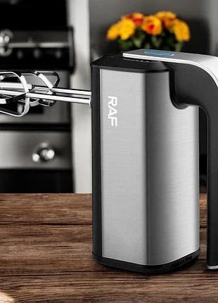 Миксер ручной raf r.6664 pro со сменными насадками 800w