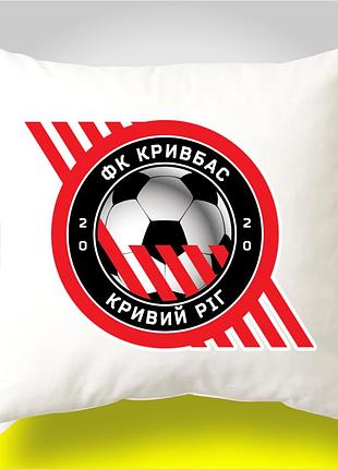 Подушка декоративна фк "кривбас" для інтер'єру, для фанатів футболу