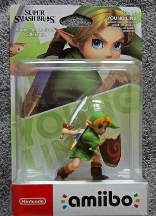 Amiibo young link super smash bros (nintendo switch) амібо
